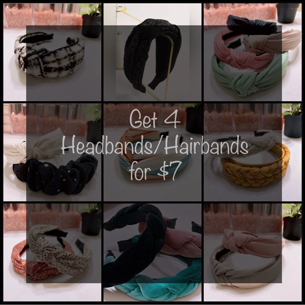 Headbands/Hairbands - 4 for $7